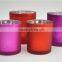 New fashion mercury glass jars 8cm height frosted candle containers