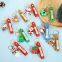 Wholesale 3D Pvc Christmas Claus Tree Cute Keychain Christmas Promotional Gift Metal Keyring Cartoon Elk Snowman Rubber Keychain