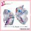 Kids wholesale jewelry handmade frozen bow ribbon frozen hair barrette