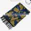 Winter Ladies Fashion Leopard Jacquard Wool Cashmere Scarf