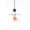 Handmade Wholesale Unique Oxhead Design Leather Wooden Beads Feather Indian Dream Catcher Necklace