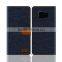 Shenzhen KVQ factory exclusive design Luxury Jeans wallet case for Samsung galaxy S6 Active