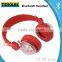 LED TF card FM headset 3 IN 1 bluetooth LED flashing headset with bluetooth/FM/TF card Flashing LED Wirelss Headset