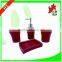 4pcs palstic bathroom accessory