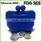 Watertransfer mini silicon coin wallet purse ladies clutch coin bag for gift