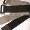 Adjustable rubber double side adhesive hook and loop strap