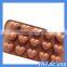 HOGIFT Thick silicone cake mold,12 holes flowers shape pudding jelly mold,handmade soap mold