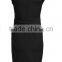 2014 New women trendy cap sleeve solid elegant bodycon peplum formal dresses.