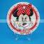 Elegant food safety full decal ceramic round fruit plate for kids