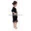 Hot Sale Kids Clothing Wholesale Girls Black Fringe Dress Kids Cotton Frocks
