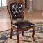 Foshan shunde furniture antique wood leather dining chairs