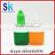30ml clear rectangle plastic dropper bottle child tamperproof cap with press in tip