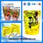 China top plastic custom self-adhesive bag with header,chocolate packing plastic bag with zipper