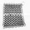 Hot sale Finger Cast Iron 4X5 Inch Stainless steel Scrubber Chain mail Cleaner Kitchen Cookware Cleaner