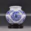 Blue and white wholesale ceramic mason jar for home decoration