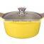 Die-casting high quality pan ceramic sauce pot casserole cookware set