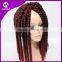 ( Color #1b/118 burgundy ) STOCK 18inch 100grams Synthetic Afro Two Tone Colored 2X Havana Mambo Twist Crochet Braiding Hair