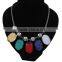 Latest American And European Popular Shining Elegant And Exquisite Crystal And Glass Alloy Oval Charm Necklace Jewelry in Stock