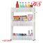 Household kitchen multipurpose plastic storage sliding corner shelves 4 layers storage holders&racks with handel in side