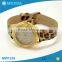 New arrival western brand diamond case women luxury leather watch