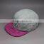 WHOLESALE SUEDE FLAT BRIM FLORAL 5 PANEL HATS CUSTOM