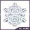 Low MOQ Christmas white snowflake pin badge