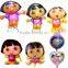 45*45cm cartoon heart shape Dora Balloon for Kids Party Supplies Foil Ballon