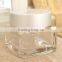 150ml glass jar with black lid for body scrub packaging, vintage glass jar