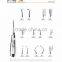 Dental root canal elevators, dental instruments ,surgical instruments, dental and surgical instruments,01