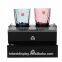 Black Luxury Handmade Gold Acrylic Consumable Box,acrylic Consumable Box With Drawer and Wineglass Holes