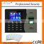 High quality free software linux system time recorder color screen TCP/IP Webserver rfid fingerprint time attendance machine