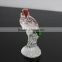 lovely parrot shaped crystal animal models home decoration