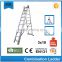 Aluminum combination ladder with SGS/EN131 safety