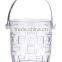 Popular Plastic Ice Bucket With Handle and Tong