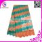 Elegant mix color CCL-0099 peach and teal color guipure lace in 2016