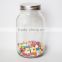New hot sale strong design glass candy jar glass mason jar of the world 500 strong partners
