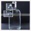 500ml transparent customized design red wine vodka,whisky,attar glass bottle screw top