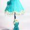 Wholesale blue table lamp Home decor Reading lighting Table lamp resin crafts