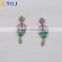 <<<2016 Hot Sale European Style Women Party Fashion Alloy Crystal Rhinestone Colorful Acrylic Dangle Chandelier Drop Earring/