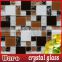 Ice crackle mosaic glass for the wall pattern with crystal