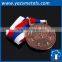 custom round metal stamping athletics medal
