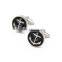 Fashion black metal custom cufflinks