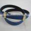 blue cheap skinny PU leather ladies belts