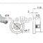 insert key for power switch,ignition switch key,magnetic key switch,key lock switch