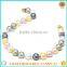 2016 fashion colorful south sea shell pearl stones necklace