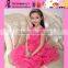 2015  China Hot Sale Lace Dance Dress Custom Short V Collar Cheaper Baby Girls Party Dress Design