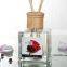 transparent diffuser galss bottle square design for home decor wholesale