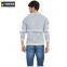 Men Blue Cashmere Sweater, Men Contrast Color Sweater