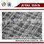 Grey square pattern flock print fabric /flocking fabric and textile /flocked upholstery fabric for antique furniture