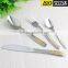 Flower style ! gold flatware stainless steel cutlrry